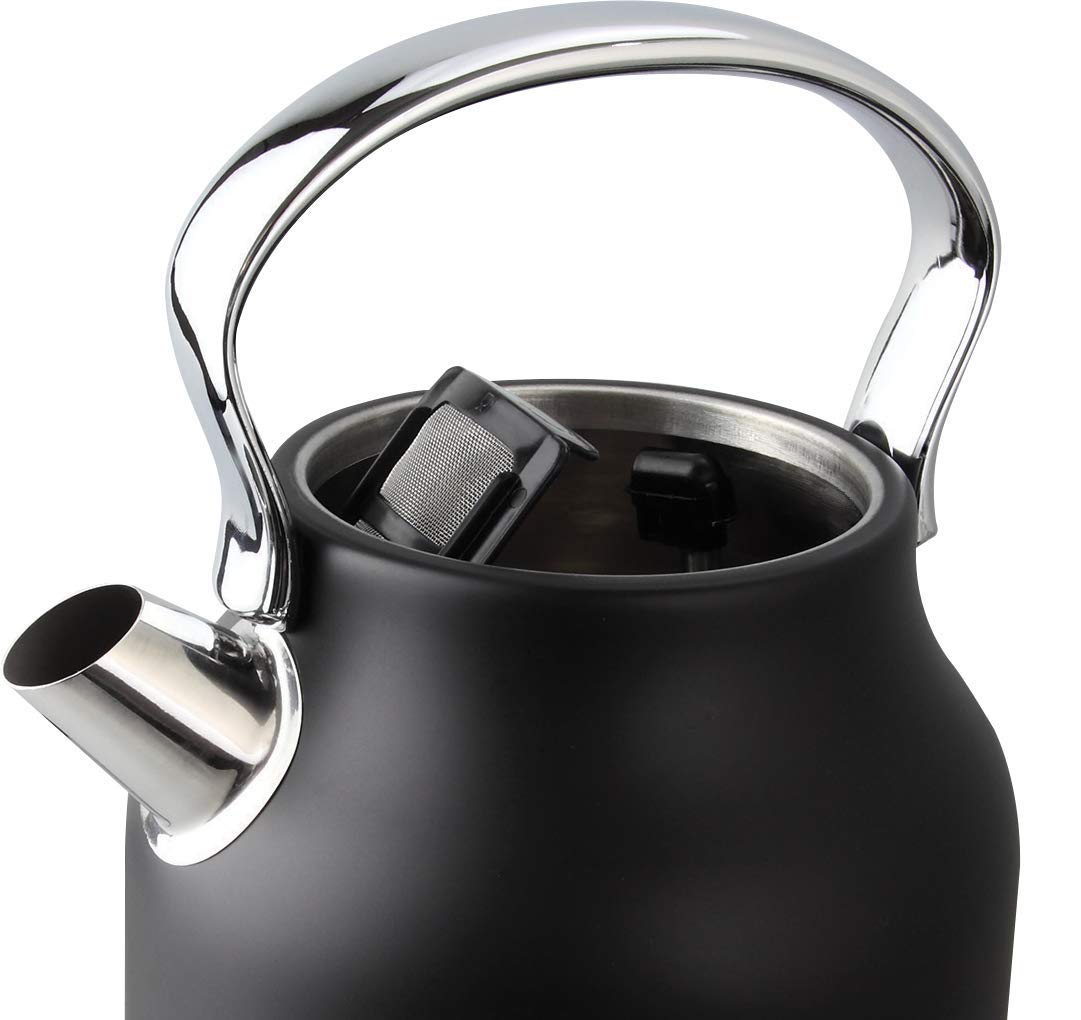 Amazon | Westinghouse 1.7L レトロ電気ケトル ブラック